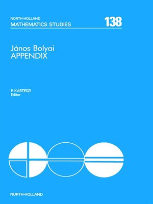 cover image of János Bolyai Appendix